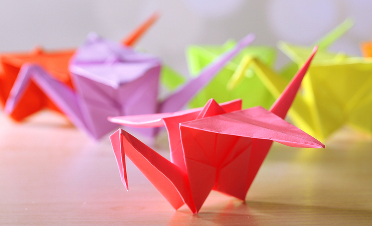 Origami cranes 